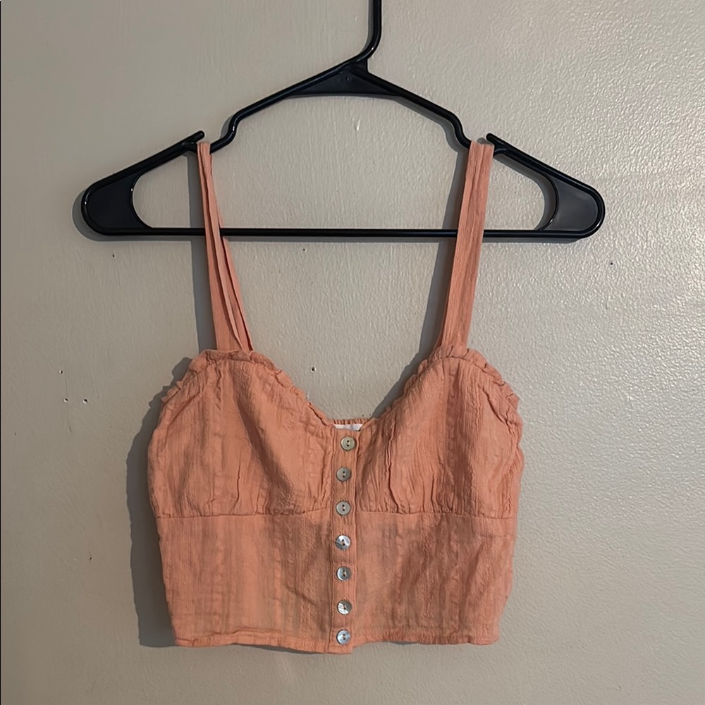 Love on a Hanger Pink Sleeveless Crop Tank Top